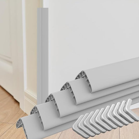 Wall Corner Edge Protector - 1x1x36 inch Baby Proofing Corner Guards, Self-Adhesive Furniture Edge Strips, for Home, Kindergarten, Office, 5 Pack (36" L x 2" W x 2" H, Gray, 5)