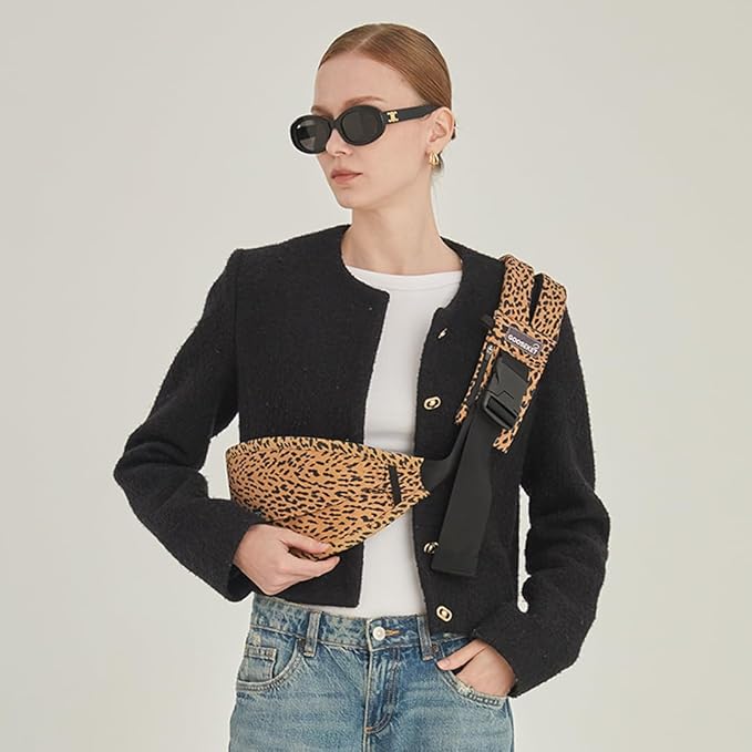 GOOSEKET 365 Toddler Carrier, 100% Cotton, Lightweight, Easy-to-USE, Portable, Suitable from 6-48 Months, Supports UP to 44LBS (Brown Leopard)