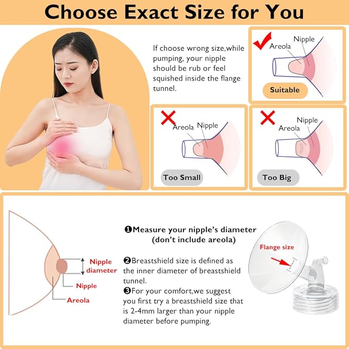 24mm Flange and Duckbill Valve Compatible with Spectra S1 Spectra S2 Spectra9 Plus Synergy Gold Breast Pump, Spectra Pump Parts S2 Parts S2 Accessories Replacement