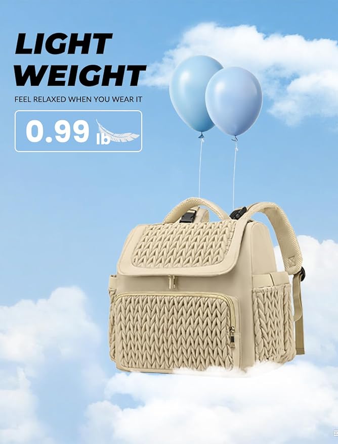 Diaper Bag Backpack, Baby Bag with Changing Pad, Travel Waterproof Diaper Bag Tote, Newborn Essentials Must Haves, Luxury baby shower gifts for boys & Girls, Brown Taupe