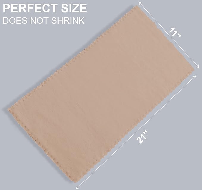 8 Pack Burp Cloths for Baby - 20" by 10" Ultra Absorbent Burping Cloth, Newborn Towel - Milk Spit Up Rags - Burpy Cloths for Unisex, Boy, Girl - Burp Cloths Set (Brown)