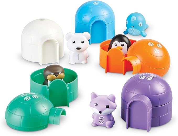 Learning Resources Sort & Seek Polar Animals - 15 Pieces, Age 18+ Months Toddler Learning Activities, Educational Toys, Educational Toy Set Color, Teaching Toys