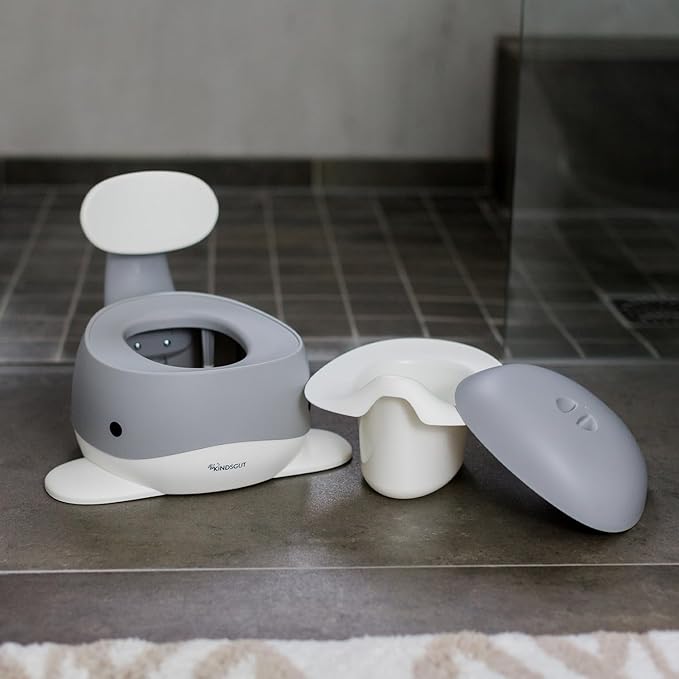 Kindsgut Potty Training Toilet in Whale Design, Designed in Germany, Potty Training in a Beautiful Design, Dark Grey