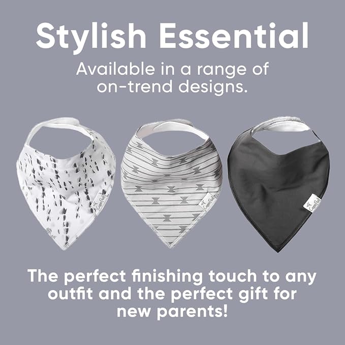 Copper Pearl 6 Pack Soft Cotton Baby Bibs for Drooling and Teething, Absorbent Drool Bibs for Baby Girl and Boy, Adjustable to Fit Newborns to Toddlers, Tons of Styles (Hawk Set)