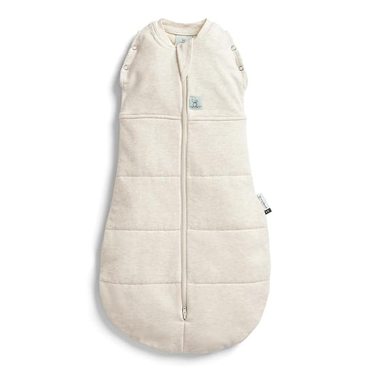 ergoPouch Cocoon Swaddle Sack 2.5 TOG - Baby Sleep Sack, Gentle Snug Fit Helps Calm Startle Reflex, Ideal for Arms In/Out Sleeping, Soft Breathable Fabric for Better Sleep (0 Months, Oatmeal Marle)