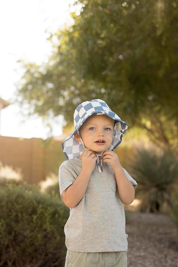 Tiny Twinkle Sun Protection Baby Flap Hat with UPF 50+ Sun Protection for Baby and Toddler Boys and Girls