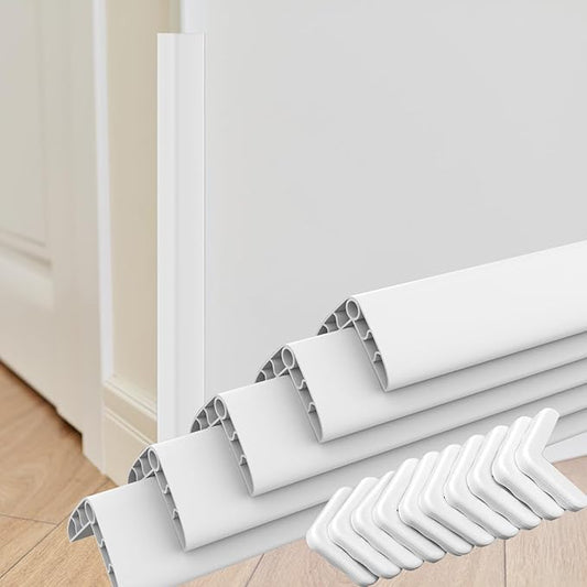 Wall Corner Edge Protector - 1x1x36 inch Baby Proofing Corner Guards, Self-Adhesive Furniture Edge Strips, for Home, Kindergarten, Office, 5 Pack White