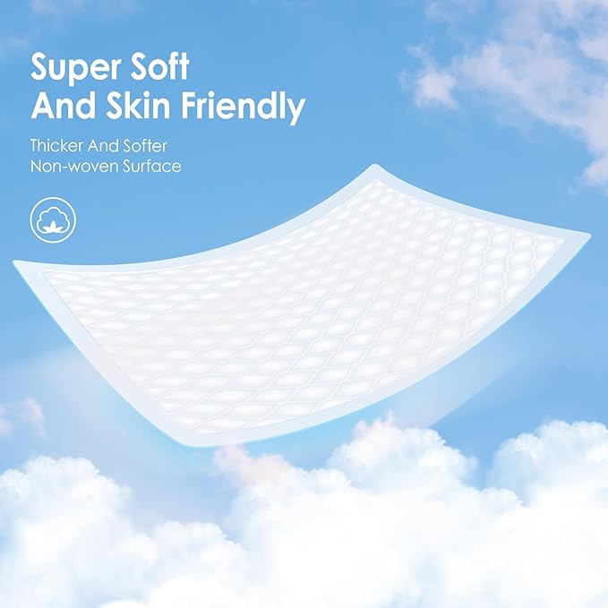 Disposable Changing Pads for Baby, 50 Pack Disposable Changing Pad Liners, Waterproof Disposable Underpads, Ultra Absorbent Super Soft Breathable Diaper Changing Mat 13 x 18 in