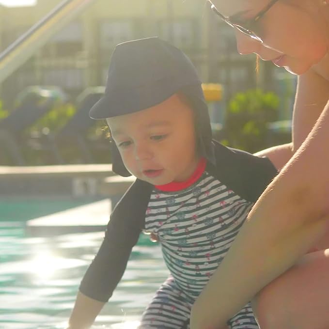 UMELOK Baby Boys UPF 50+ Sun Protection One Piece Rashguard Swimsuit with Snap Bottom