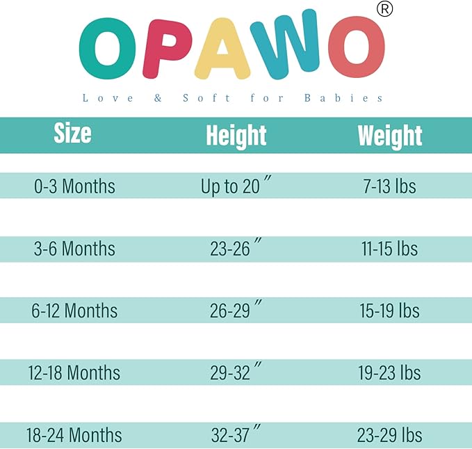 OPAWO Viscose from Bamboo Baby Pajamas Girl 2pack Mittens Cuff 2 Way Zipper Soft Footless Sleeper Baby Boy One-Piece Romper