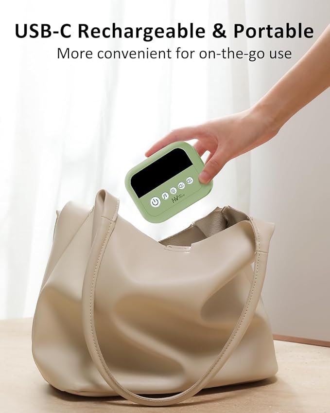 HEYVALUE Nasal Aspirator for Baby, Hospital Grade Nose Sucker with 9 Levels Suction, Night Light and Nursery Rhyme Soothing, Electric Nose Suction for Baby with Food-Grade Silicone Tips Green