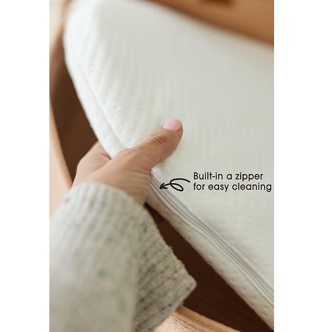 Baby Changing Basket Includes Diaper Caddy - Breathable & Waterproof Dual-Cover, Portable, Changing Pad for Dresser & Changing Table, Gift for Baby Shower, Cotton Rope Basket for Baby