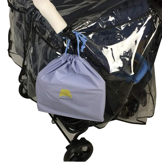 Stroller Rain Cover,Universal Rain Cover for Side by Side Baby Stroller, Double Stroller Cover for Rain and Wind,Baby Outdoor Activities Accessories.