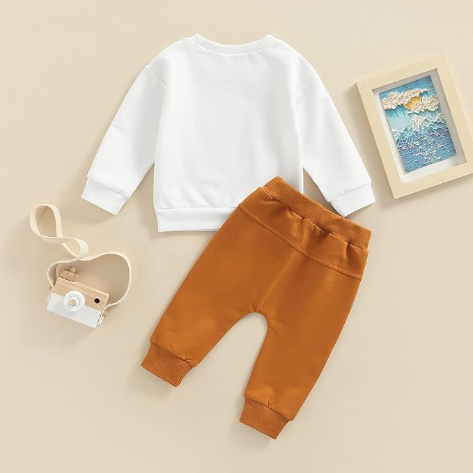 CIYCUIT Toddler Baby Boy Clothes Long Sleeve Sweatshirt Pants Set Fall Winter Outfits