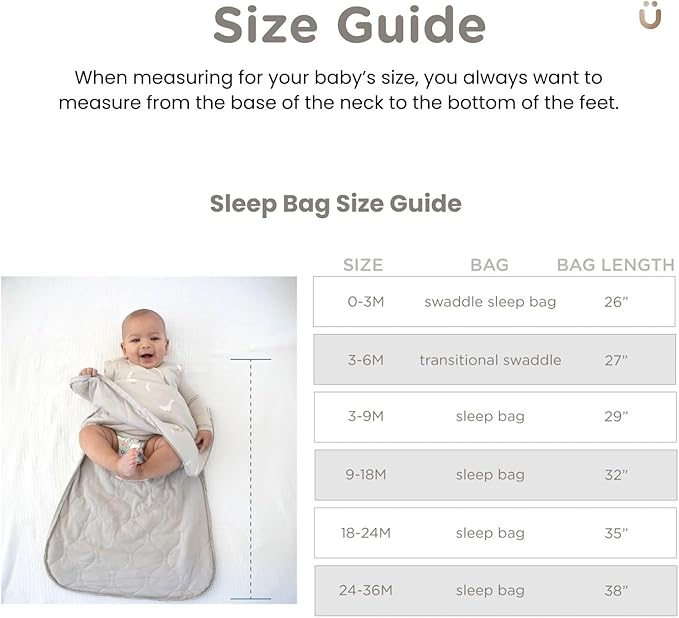 GUNAMUNA günamüna Unisex Baby, Toddler Wearable Blanket, Sleeping Bag Bamboo Rayon, Sleep Sack with Diaper Zipper, 2.6 TOG