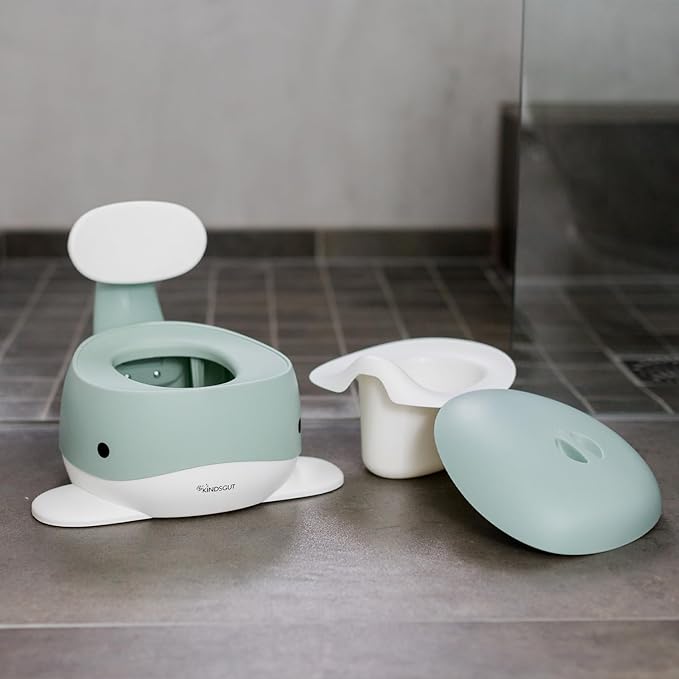 Kindsgut Potty Training Toilet in Whale Design, Designed in Germany, Potty Training in a Beautiful Design, Aquamarine