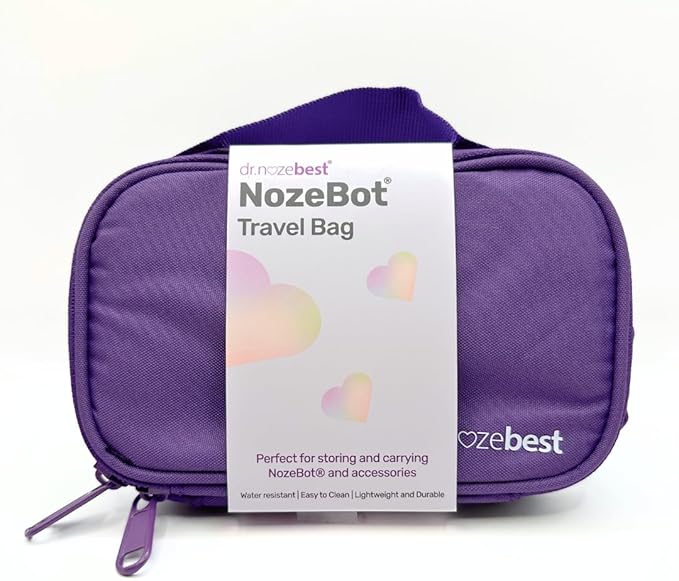 Dr. Noze Best Multi-Child Family Bundle | NozeBot Nasal Aspirator, 80 Filters, 2 Newborn Nosepieces & Travel Bag | Baby Registry Essential for Families