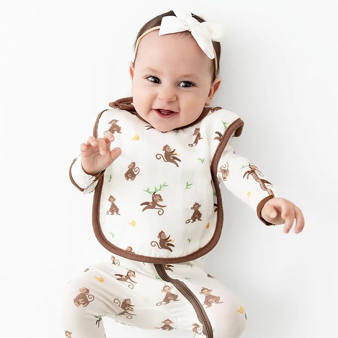 Bamboo Little Soft Baby Footie Pajamas, Baby Clothes, Newborn Sleepers, 95% Viscose and 5% Spandex, 0-24 Months
