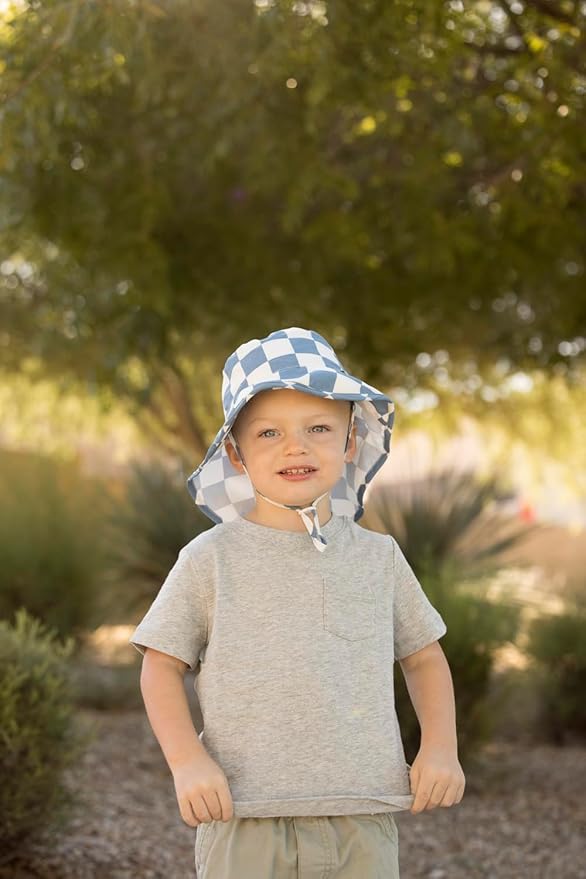 Tiny Twinkle Sun Protection Baby Flap Hat with UPF 50+ Sun Protection for Baby and Toddler Boys and Girls