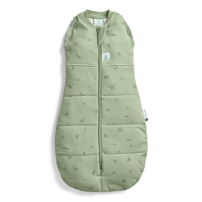 ergoPouch Cocoon Swaddle Sack 2.5 TOG - Baby Sleep Sack, Gentle Snug Fit Helps Calm Startle Reflex, Ideal for Arms In/Out Sleeping, Soft Breathable Fabric for Better Sleep (0-3 Months, Willow)