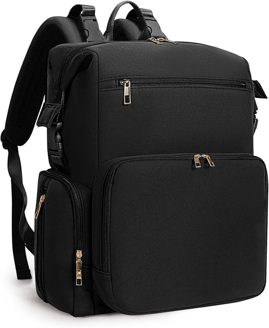 CEI-CEI Neoprene Diaper Bag Backpack Large Newborn Baby Maternity Bags Waterproof Travel Backpack for Mom Dad with Insulated Pockets,Changing Pad