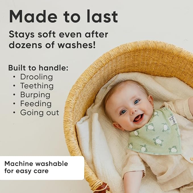 Copper Pearl Baby Bandana Drool Bibs for Drooling and Teething 4 Pack Gift Set Cove