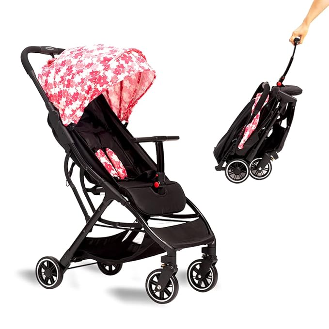 COOL KIDS Portable Stroller with Automatic Fold,Lightweight Umbrella Stroller with Pop Out Sun Canopy,Compact Stroller for Travel