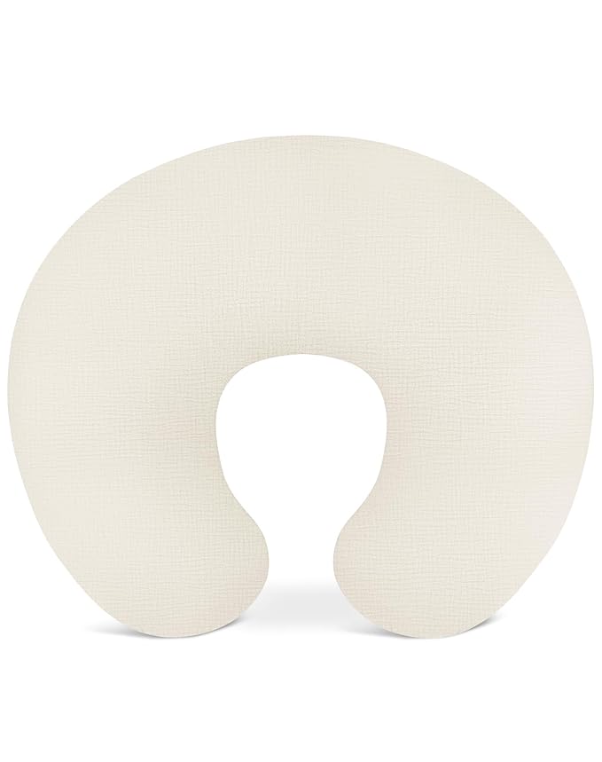 Nursing Pillow Covers, Muslin Nursing Cover for Breastfeeding Pillows, Comfortable for Baby Girls and Boys (Pale Yellow)