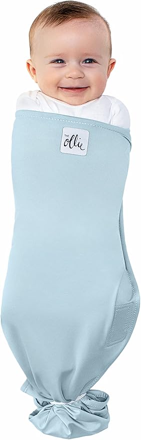 The Ollie Swaddle – Adjustable Baby Swaddle for Newborns | Pediatrician-Approved for Safe Sleep | Easy Closure | Arms-Out | Lightweight, Machine-Washable | Easy Diaper Access