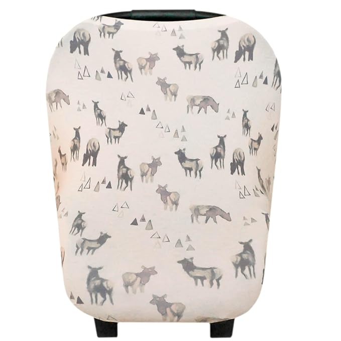 Copper Pearl Multi-Use Cover: Car Seat Covers, Nursing Cover, and Stroller Cover for Sun - Stretchy Fabric, All-Season Use, Stylish Designs, Easy Access for Moms - Cody