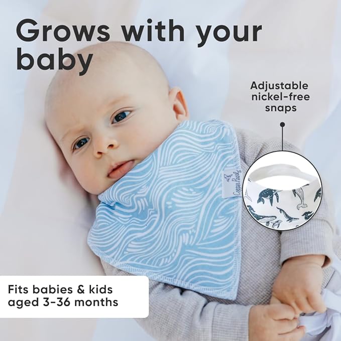 Copper Pearl Baby Bandana Drool Bibs for Drooling and Teething 4 Pack Gift Set Cove