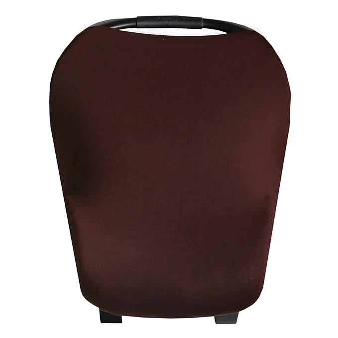 Baby Car Seat Cover Canopy and Nursing Cover Multi-Use Stretchy 5 in 1 Gift "Moose" by Copper Pearl