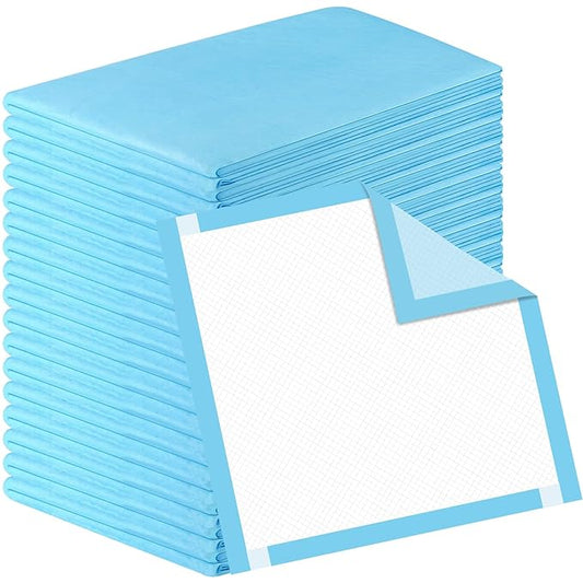 20 Pack Extra Large Baby Disposable Underpads 32”x35”,Disposable Changing Pads,Leak-Proof Breathable,Ultra Absorbent Underpads for Adults and Children