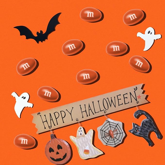 M&M'S WORLD Orange Peanut M&M’s chocolate candy 2 lb bag – bright snack for birthdays, buffets, celebrations, desserts, gifts, gatherings, or cheerful table display