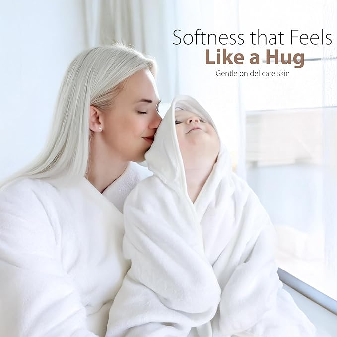 MINIBOO Hooded Baby Towels for Newborn & Toddler - Super Soft Baby Bath Towels with Hood, Highly Absorbent Viscose Made from Bamboo Hooded Towel for Boys, Girls, Newborn Essentials.