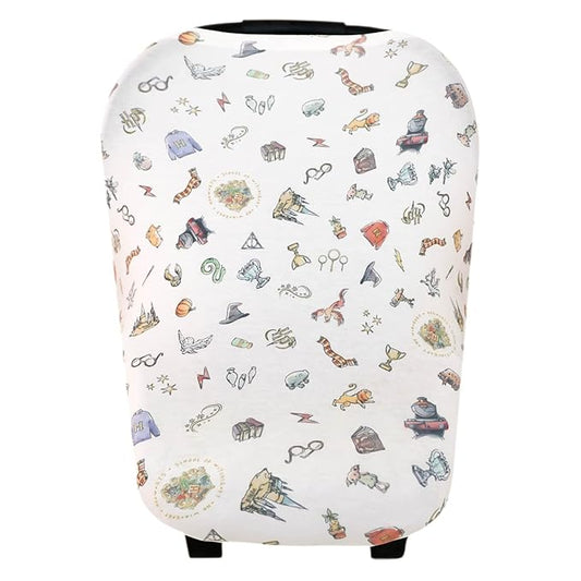 Copper Pearl Multi-Use Cover: Car Seat Covers, Nursing Cover, and Stroller Cover - Stretchy Fabric, All-Season Use, Stylish Designs, Easy Access for Moms - Wizarding World™