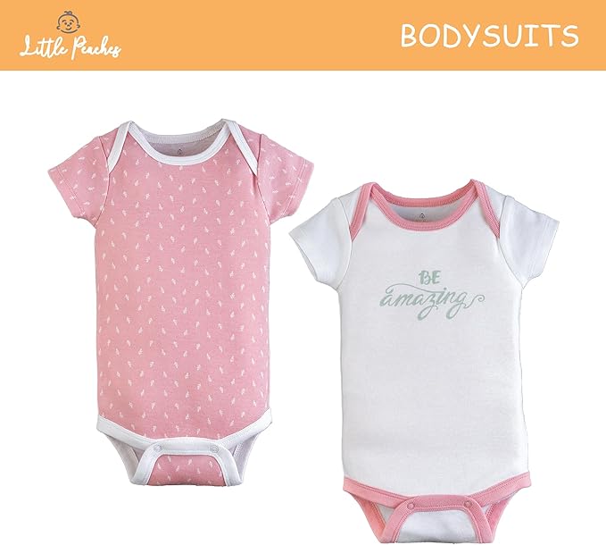 Baby Girl Clothes – 100% Cotton, Soft & Breathable Newborn Essentials and Gifts, Fits 3 to 6 Months