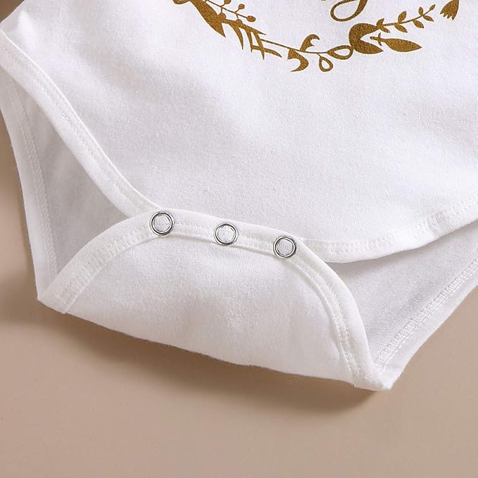 Infant Baby Girl Clothes Newborn Girl Outfit Long Sleeve Romper Pants Set Cute Baby Clothes for Girls Fall/Winter