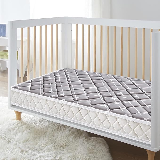 Premium Dual-Sided Baby Crib Mattress and Toddler Mattress - 52" x 27.6" x 5" - Breathable - Firm Soft - Fits Standard Cribs and Toddler Beds