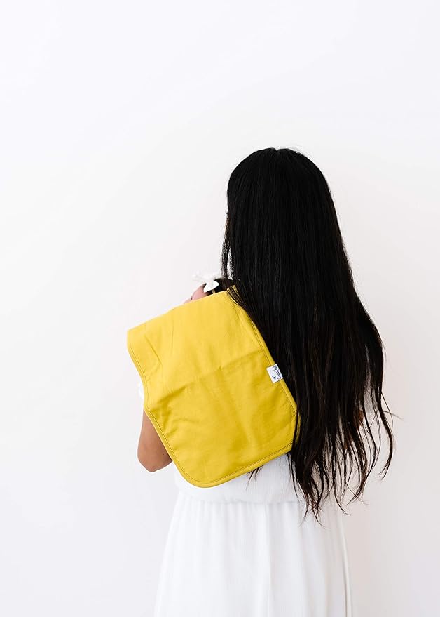 Copper Pearl Premium Baby Burp Cloths - 3-Pack Large Cotton Burp Cloths, Extra Soft Spit Up Rags with 3 Absorbent Layers, Perfect for Baby Boy and Baby Girl Gifts (21" x 10" Size, Stone Set)