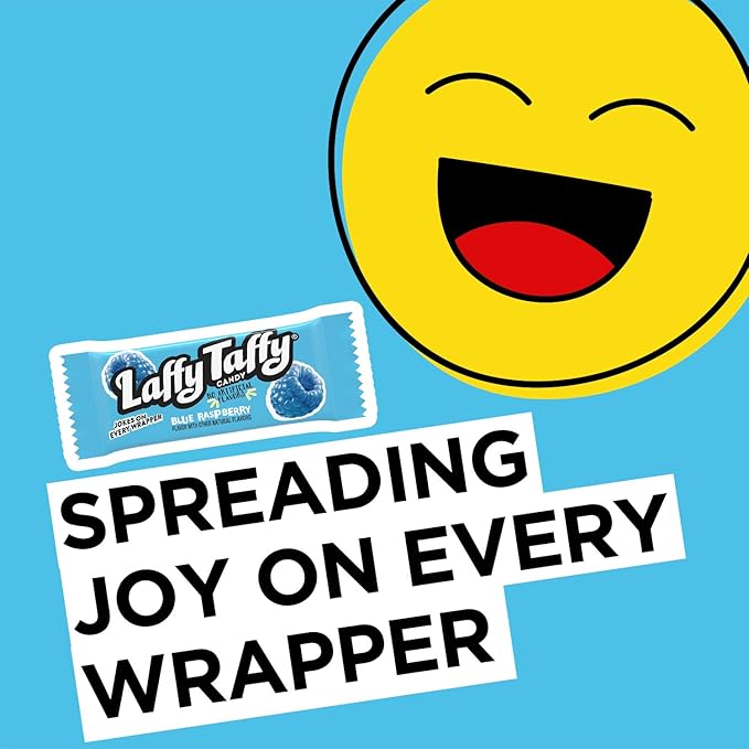 Laffy Taffy Candy, Blue Raspberry Flavored, Individually Wrapped Candy (145 Pieces)