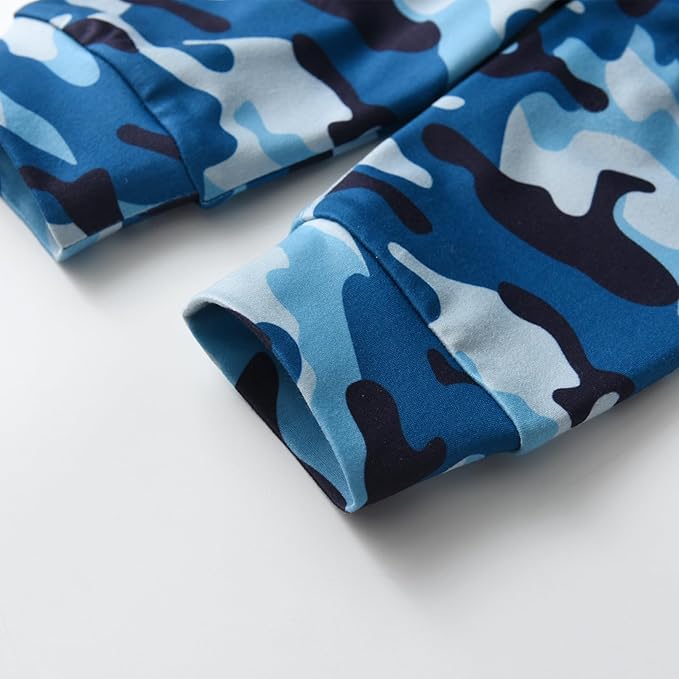 KuKitty Newborn Infant Baby Boy Clothes Long Sleeve Romper + Pants + Hat 3PCS Outfits Set