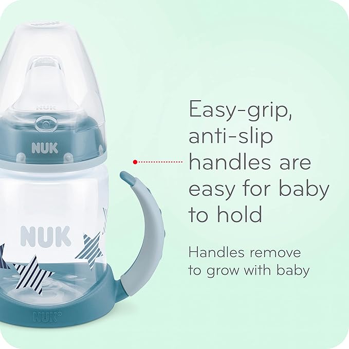 NUK Small Learner Tritan Cup, 5 oz, 6+ Months – BPA Free, Spill Proof Sippy Cup (Pack of 12)