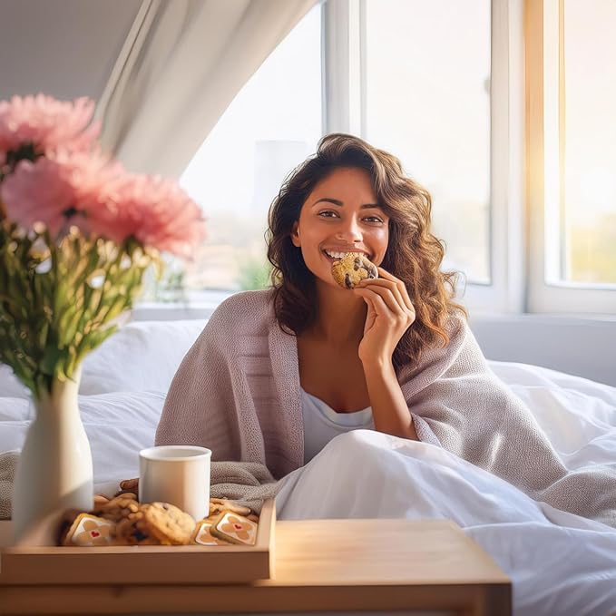 Get Well Soon Cookies Care package Gift Basket Chocolate Chip Fudge Filled Decorated For Men Women Kids | INDIVIDUALLY WRAPPED | Large Cookies | Feel Better After Surgery