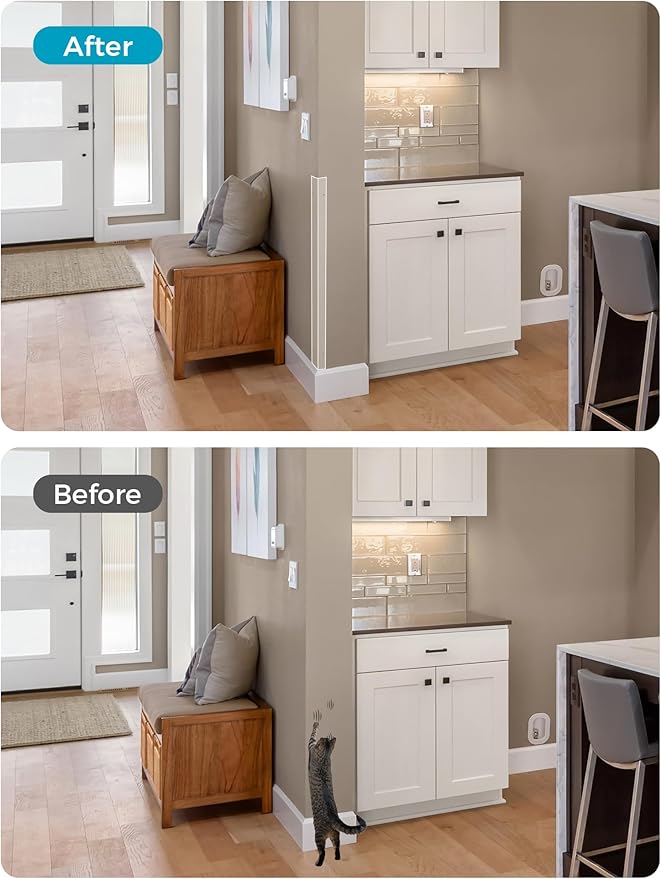 MONOID Wall Corner Protector, 2 PCS Furniture Edge Protection, PC Anti-Bump Guards Avoid Scratching Corner Trim for Door Frame, Table, Countertop, Stair, Wall-Mount, Clear, 1.97IN×47.24IN/5CM×120CM