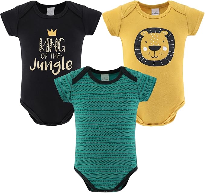 The Peanutshell Baby Layette Gift Set for Baby Boys - 16 Piece Boy Baby Clothes Newborn to 9 Months - King of the Jungle
