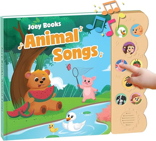 Animal Songs, Press and Play Song Book Nursery Rhymes, Button and Sound Module, Classic Nursery Rhymes and Animal Music