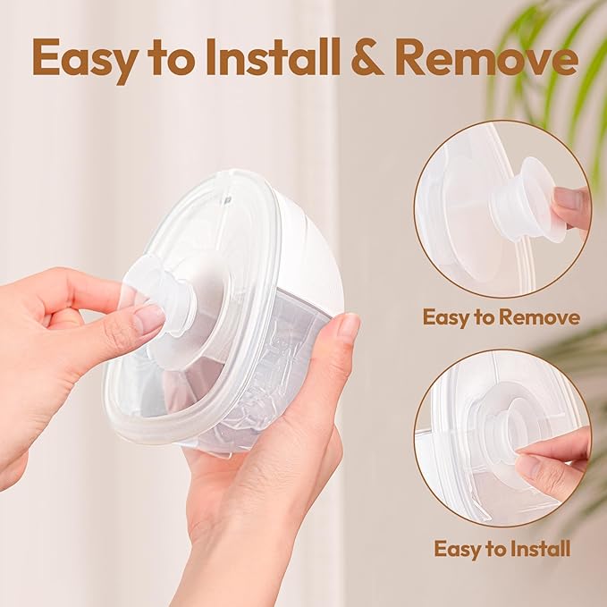 NCVI Silicone Flange Insert for 24mm Flange/Shield, Compatible with NCVI Wearable Breast Pump 8111/8131/8122-3/8787/8786/8138, Breastfeeding Essential for Moms, 4PCS (19mm)