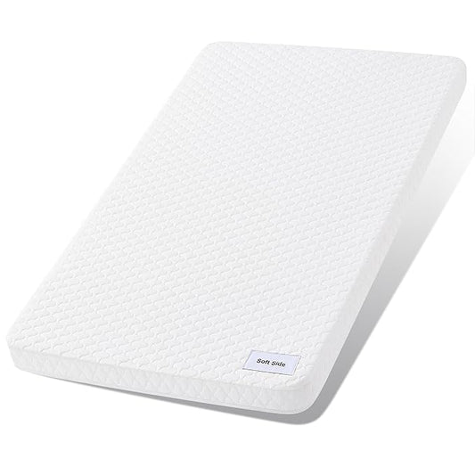 Pro Goleem Baby Bassinet Mattress Pad 33"x20" Rectangle, Waterproof Soft Cover Gel Memory Foam, Dual Side Cradle Mattress fits for BabyDelight/MikaMicky/KoolerThings