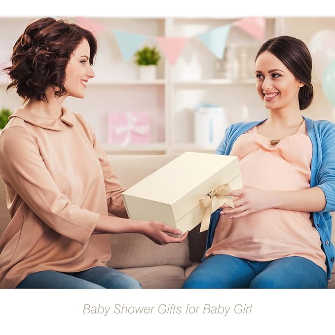 Deluxe Baby Gift Set for Newborn Boys & Girls β Handprint & Footprint Keepsake Frame, Knitted Blanket, Rattle, Socks, Pacifier Clip β in Gift Box